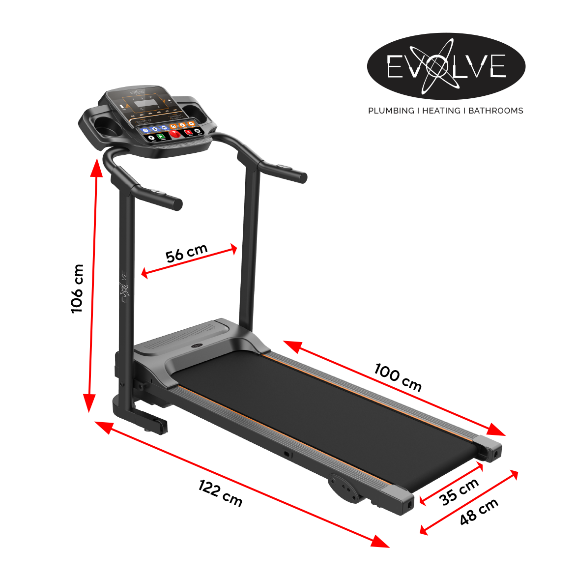 EVOLVE Foldable Walking Pad Treadmill with Incline & Bluetooth – Compact Home Fitness Solution