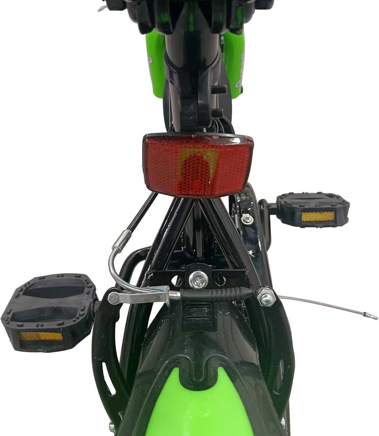 CYDAL 12 Inch Neon Green Kids Bike (Ages 5–7) – Children’s Bicycle with Stabilisers, Basket, Bell & Adjustable Seat