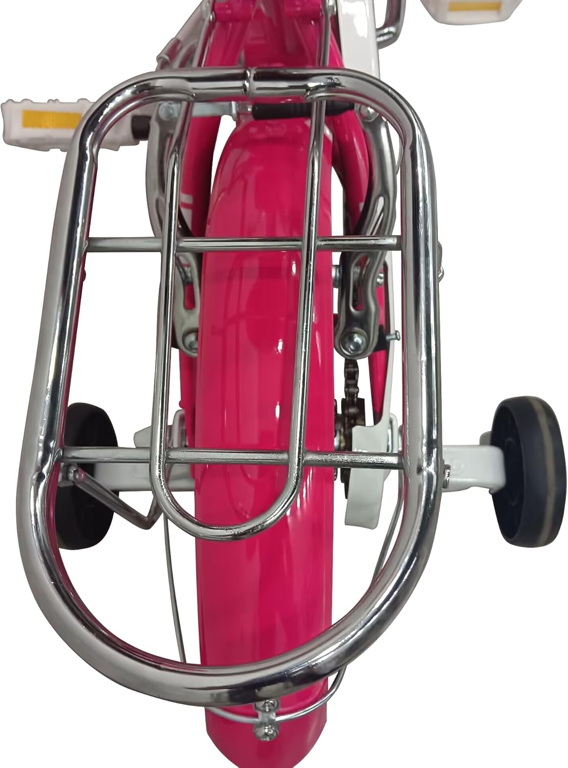 CYDAL 12 Inch Pink Kids Bike for Girls (Ages 5–7) – Children’s Bicycle with Stabilisers, Basket, Bell & Adjustable Seat